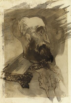 Tête d’homme barbu