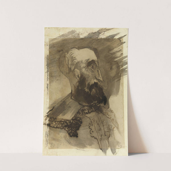 Tête d’homme barbu by Victor Hugo