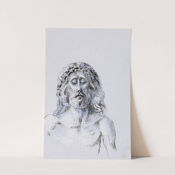 Tête du Christ avec la couronne d&#8217;épines by Arthur-Joseph Gueniot
