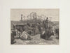 Texan cattle in Kansas corn corral (1888)