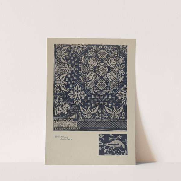 Textile of George Washington by Esther Hansen