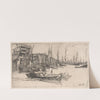 Thames Warehouses (1859) by James Abbott McNeill Whistler