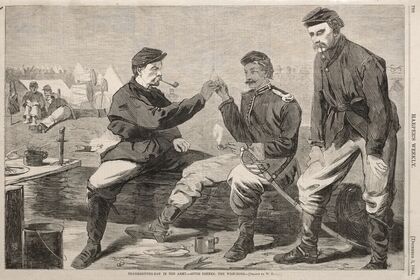 Thanksgiving Day in the Army – After Dinner; The Wish-Bone (1864)