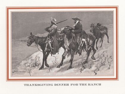 Thanksgiving dinner for the ranch