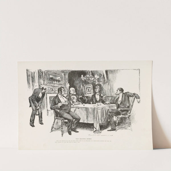 That delicious moment (1896) by Charles Dana Gibson