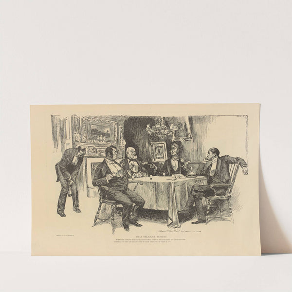 That delicious moment (1893-1900) by Charles Dana Gibson