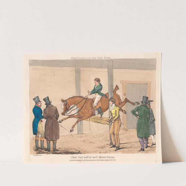 That seat will do well Master George (1823) by Henry Thomas Alken