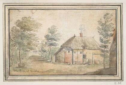 Thatched farm house