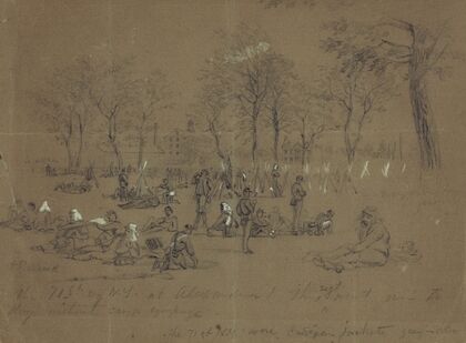The 71st reg. N.Y. at Alexandria