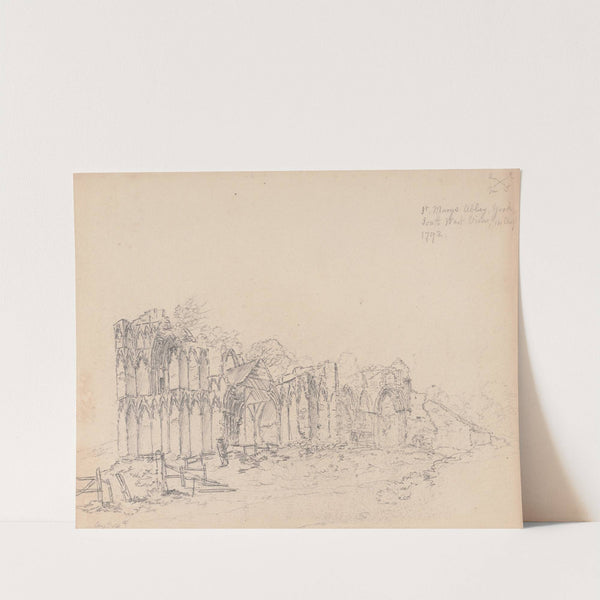 The Abbey of St. Mary, Yorkshire, England by James Moore