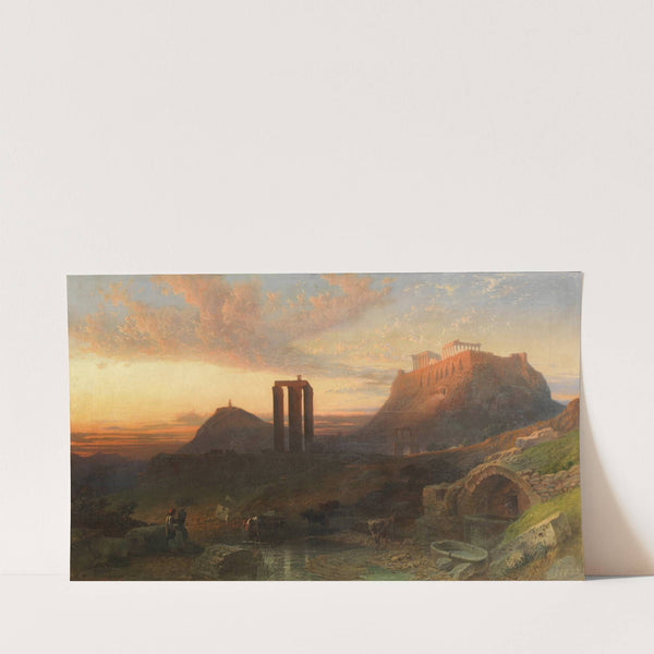 The Acropolis of Athens, with Mount Hymettus and the Olive Groves of the Academy by Harry John Johnson