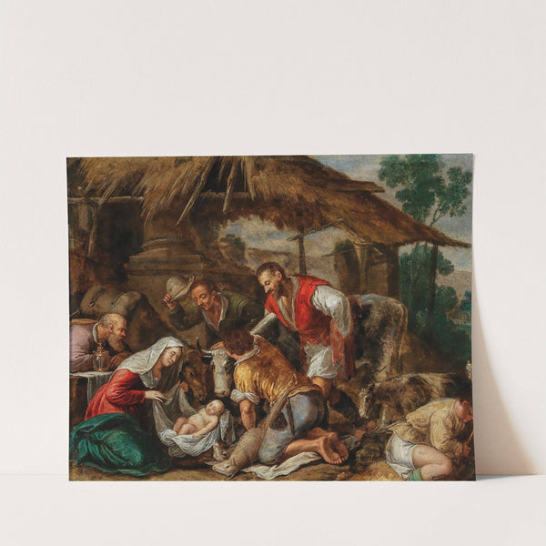 The Adoration of the Shepherds by Follower of Jacopo da Ponte
