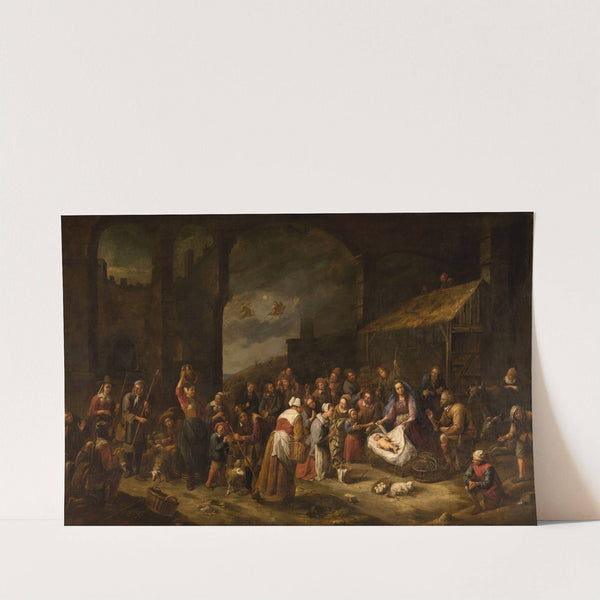 The Adoration of the Shepherds by Gillis van Tilborgh