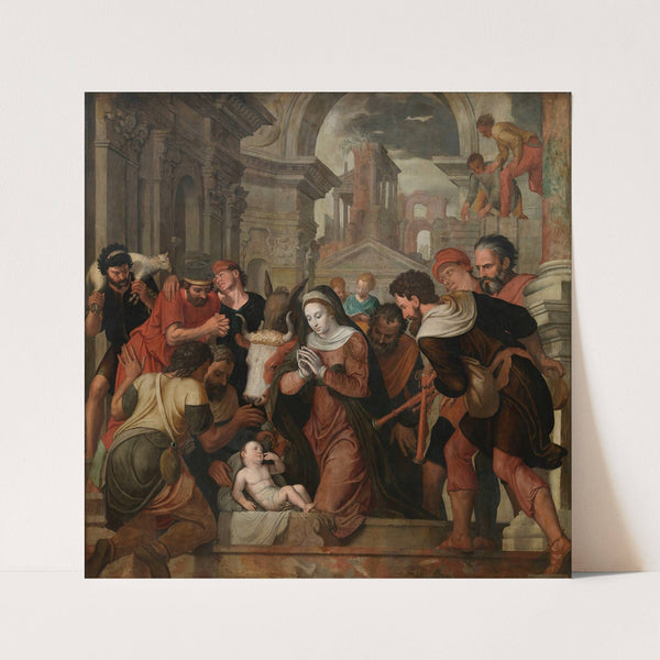 The Adoration of the Shepherds (1555) by Lambert Van Noort