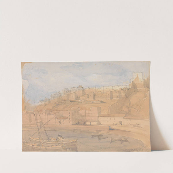 The Alcazaba from the Mole, Malaga (1839) by David Roberts