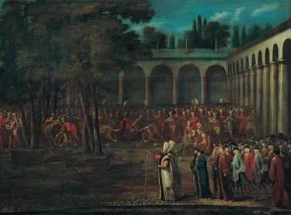 The Ambassadorial Delegation Passing Through The Second Courtyard Of The Topkapı Palace