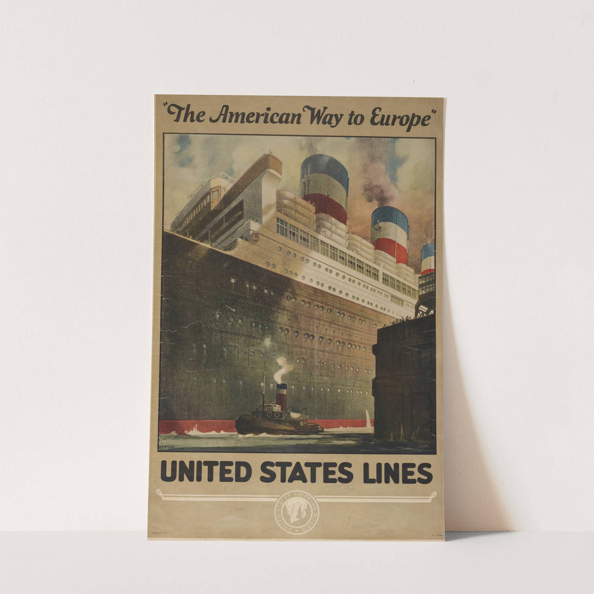 The American Way to Europe; United States Lines by R.S. Pike