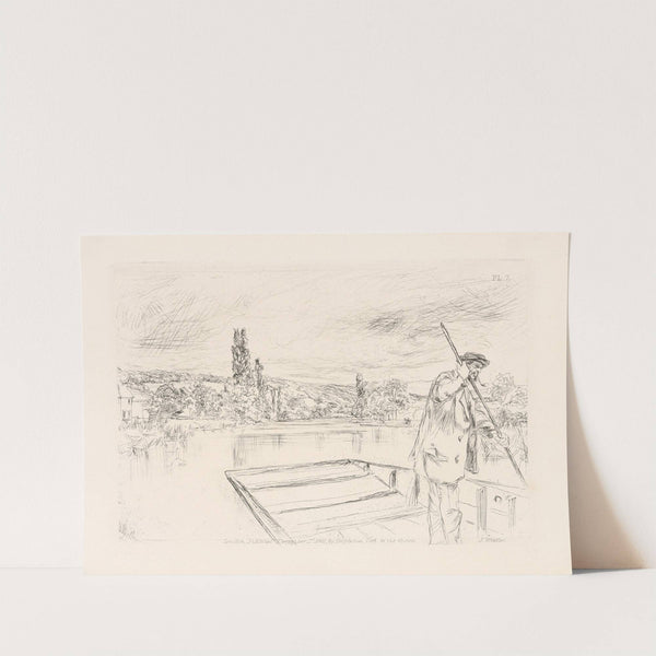 The angler or The punt (1861) by James Abbott McNeill Whistler