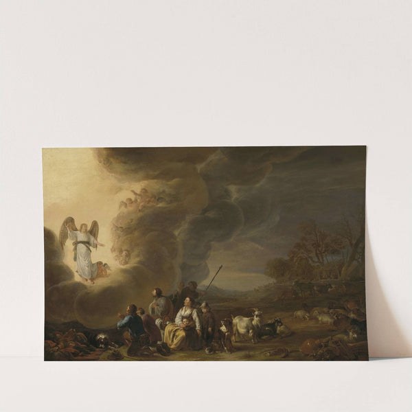 The annunciation to the shepherd (1630 - 1650) by Cornelis Saftleven