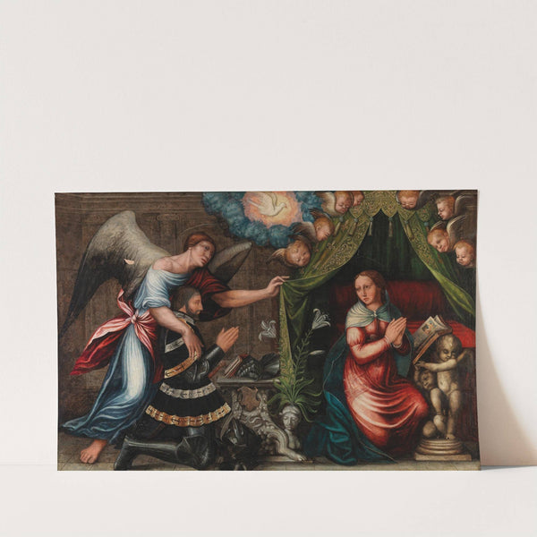 The Annunciation with a kneeling donor by German School