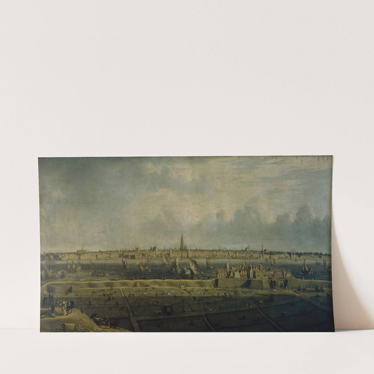 The Antwerp Waterfront and a part of the Vlaams Hoofd (1658) by Jean Baptiste Bonnecroy