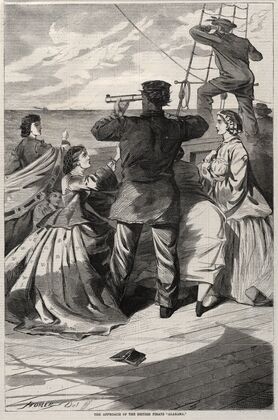 The Approach of the British Pirate ‘Alabama’ (1863)