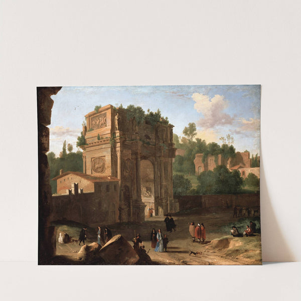 The Arch of Constantine, Rome by Herman van Swanevelt
