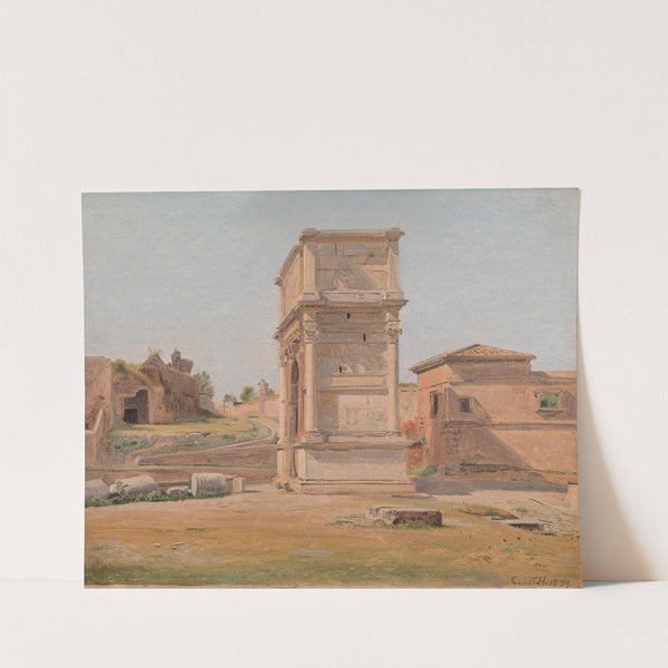 The Arch of Titus in Rome by Constantin Hansen