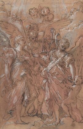 The Archangels Gabriel, Michael and Raphael