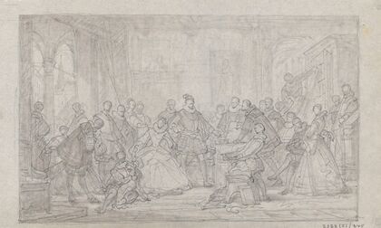 The Archdukes Albert and Isabella Visit the Printer Plantin