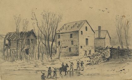 The Army of the Potomac crossing Broad Run. Retreat from Culpepper