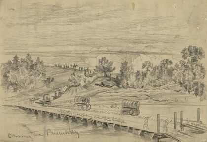 The Army of the Potomac crossing the Pamunkey, on the march to Cold Harbor
