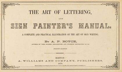 The art of lettering and sign painter’s manual Pl.01 (1878)
