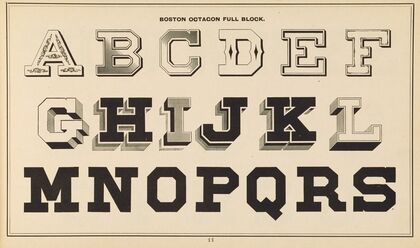 The art of lettering and sign painter’s manual Pl.10 (1878)