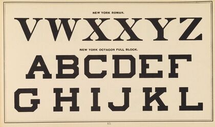 The art of lettering and sign painter’s manual Pl.14 (1878)