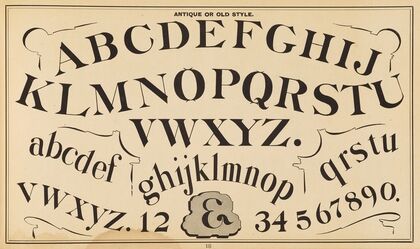 The art of lettering and sign painter’s manual Pl.17 (1878)