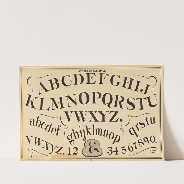 The art of lettering and sign painter&#8217;s manual Pl.17 (1878) by Allen P Boyce