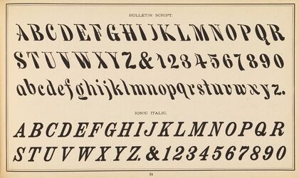 The art of lettering and sign painter’s manual Pl.23 (1878)