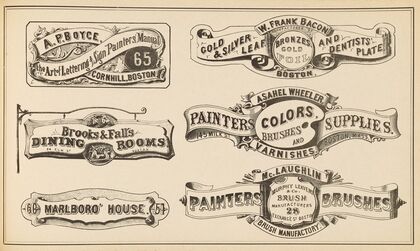 The art of lettering and sign painter’s manual Pl.29 (1878)