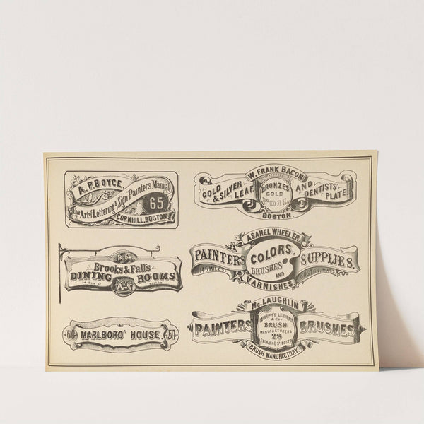 The art of lettering and sign painter&#8217;s manual Pl.29 (1878) by Allen P Boyce