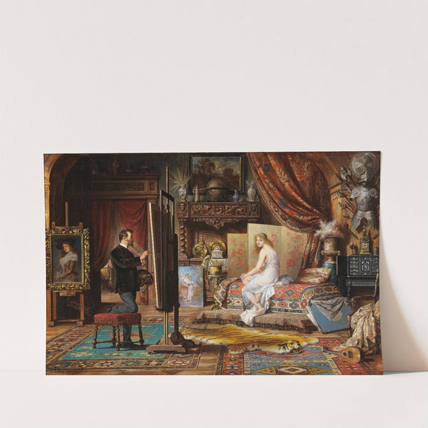 The Artist and His Model by Carl Schweninger, Jr