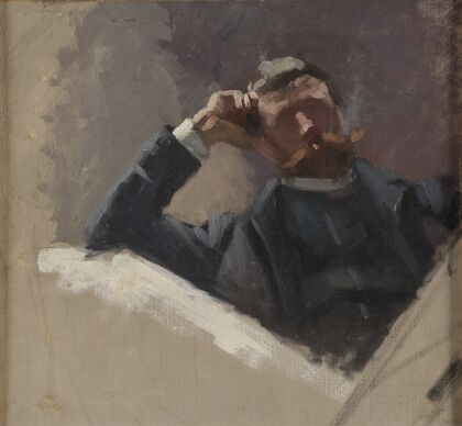 The Artist Georg Pauli. Study