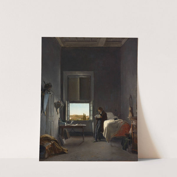 The Artist in His Room at the Villa Medici, Rome by Léon Cogniet