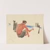 The Artist on the Beach Sketching (1996) by Charles Demuth