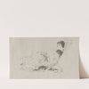 The Artist&#8217;s Daughter Eleonora Reclining on a Chaise-Longue (1879) by Domenico Morelli