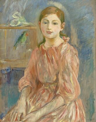 The Artist’s Daughter with a Parakeet — size preview