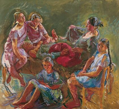 The artist’s family