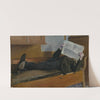 The Artist’s Father, Reading a Newspaper (1892) by Albert Engström