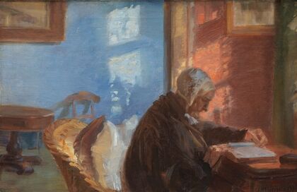 The Artist’s Mother Ane Hedvig BrÃ¸ndum in the Red Room
