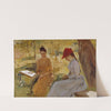 The Artist’s Sisters Annie and Berta Binding Garlands (1886) by Albert Edelfelt
